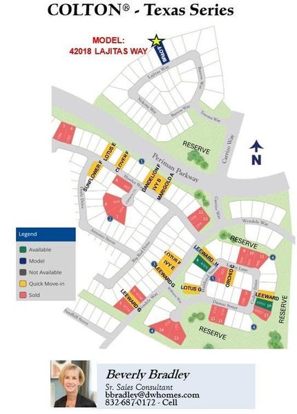 COLTON is a NEW community in Todd Mission located 1/4 mi W of Hwy 249 off FM 1486.  This Master planned community offers it all!  This is phase 1 for the 65 ft wide homes!