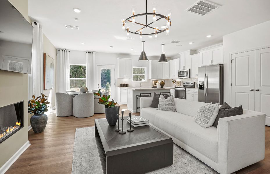 Representative furnished interior of a home built from the Carson by Pulte Homes in Mallard Park, Charlotte (Image 19).