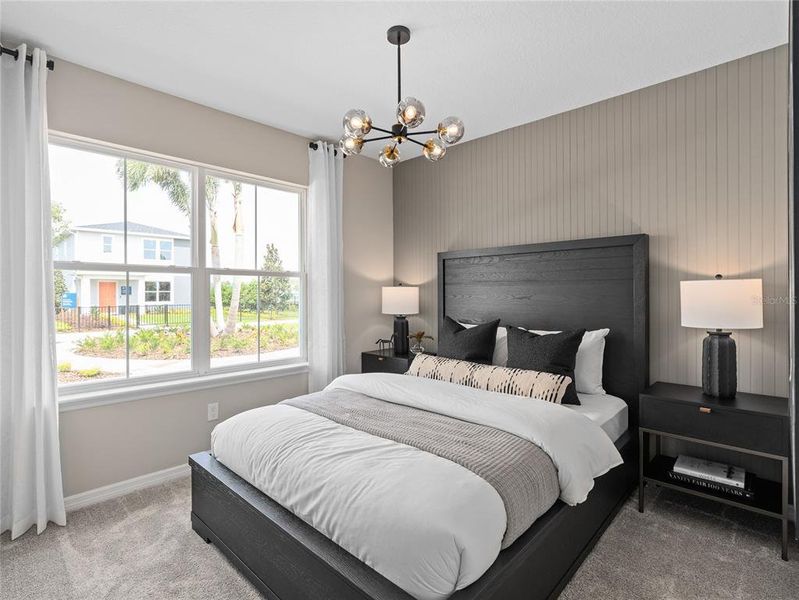 Furnished interior view inside a new home in EverBe, Orlando (Image 24).