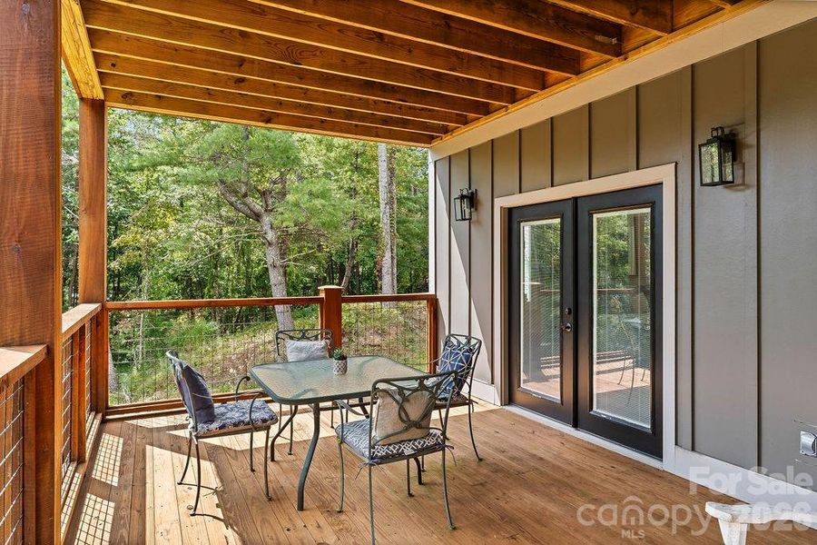 Exterior details and patio area of a home in , Hendersonville (Image 26).