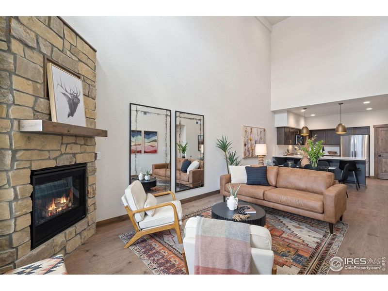 Furnished interior view inside a new home in , Estes Park (Image 12).