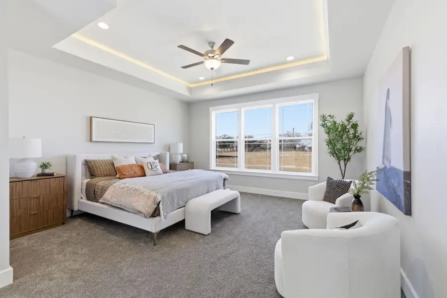 Furnished interior view inside a new home in Lonesome Dove, San Antonio (Image 10).