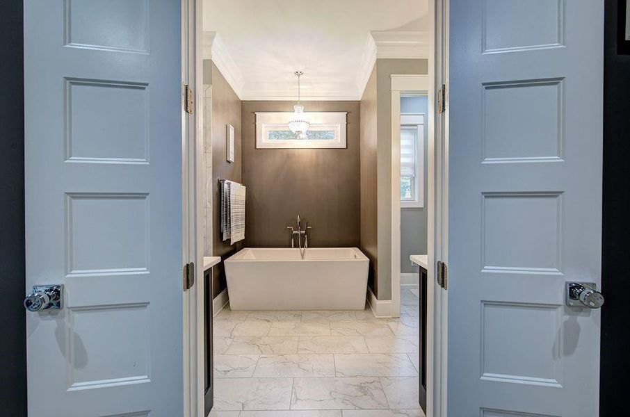 Furnished interior view inside a new home in , Cartersville (Image 53).