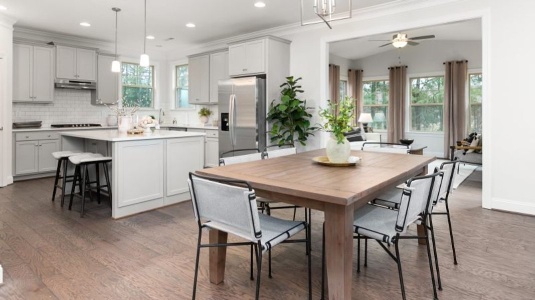 Furnished interior view inside a new home in Preserve at Carriage Cove, Oak Ridge (Image 16).