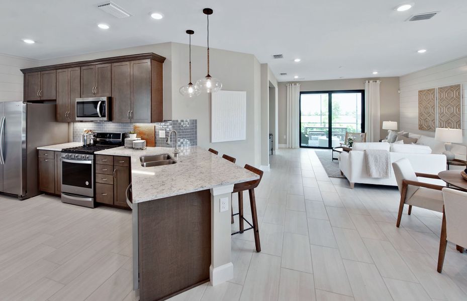 Luxurious kitchen with stainless steel appliances Luxurious kitchen with stainless steel appliances