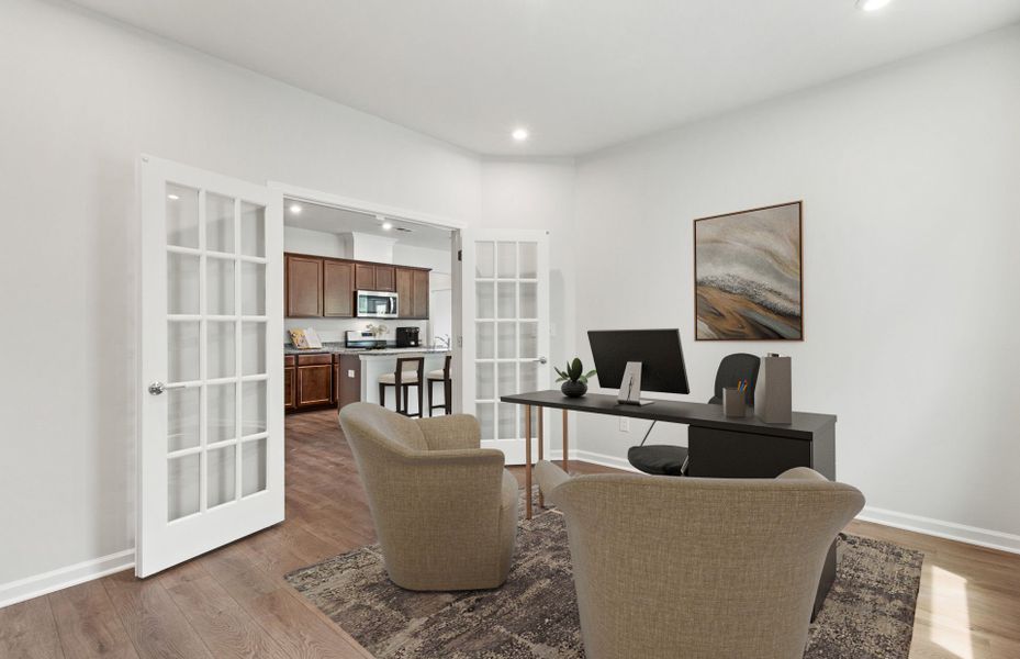 Representative furnished interior of a home built from the Rosemont by Pulte Homes in Bennett Park, Grayson (Image 31).