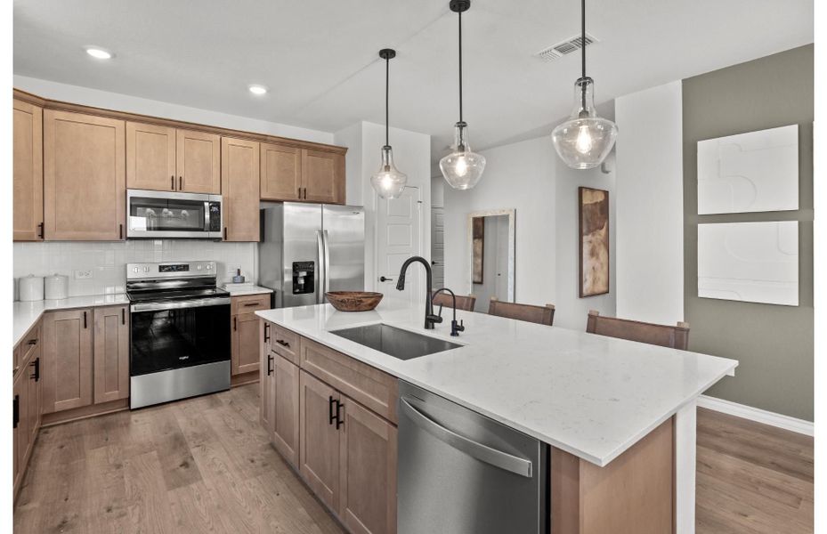 Representative furnished interior of a home built from the Emory by Pulte Homes in Nopal Valley, San Antonio (Image 23). Representative furnished interior of a home built from the Emory by Pulte Homes in Nopal Valley, San Antonio (Image 23).