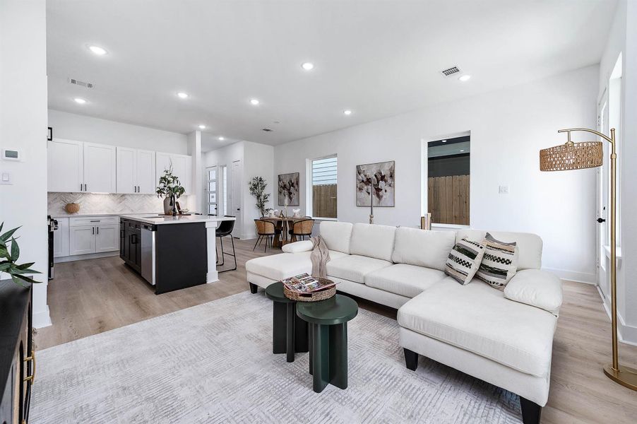 Furnished interior view inside a new home in , Houston (Image 14).