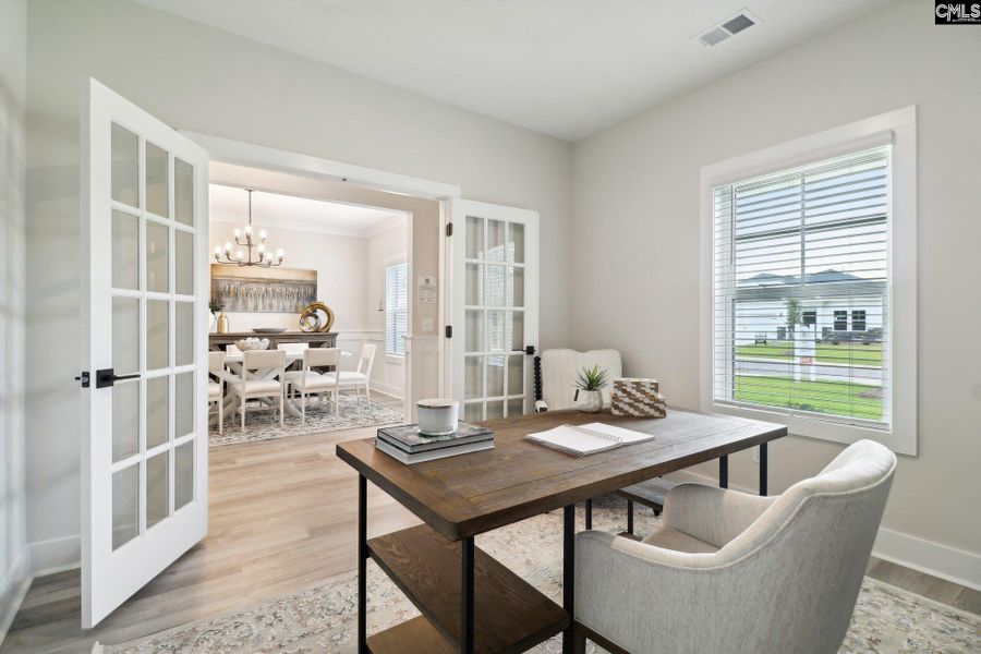 Furnished interior view inside a new home in Raglins Creek, Lugoff (Image 11). Furnished interior view inside a new home in Raglins Creek, Lugoff (Image 11).