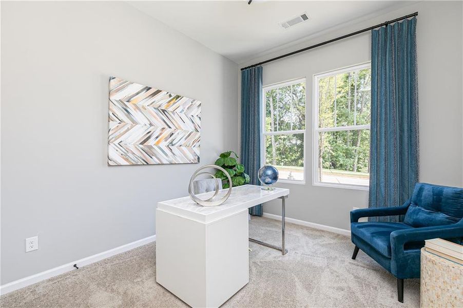 Furnished interior view inside a new home in Madison at Buice Lake, Acworth (Image 6).