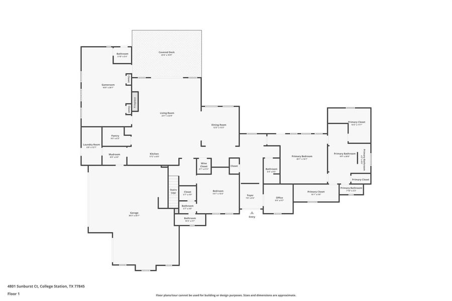 2D floor plan layout of this home in , College Station, TX (Image 7).