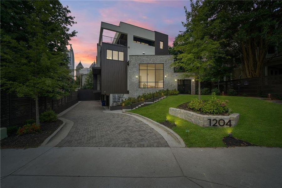 Front exterior of a new home in , Atlanta, GA, highlighting curb appeal (Image 19).