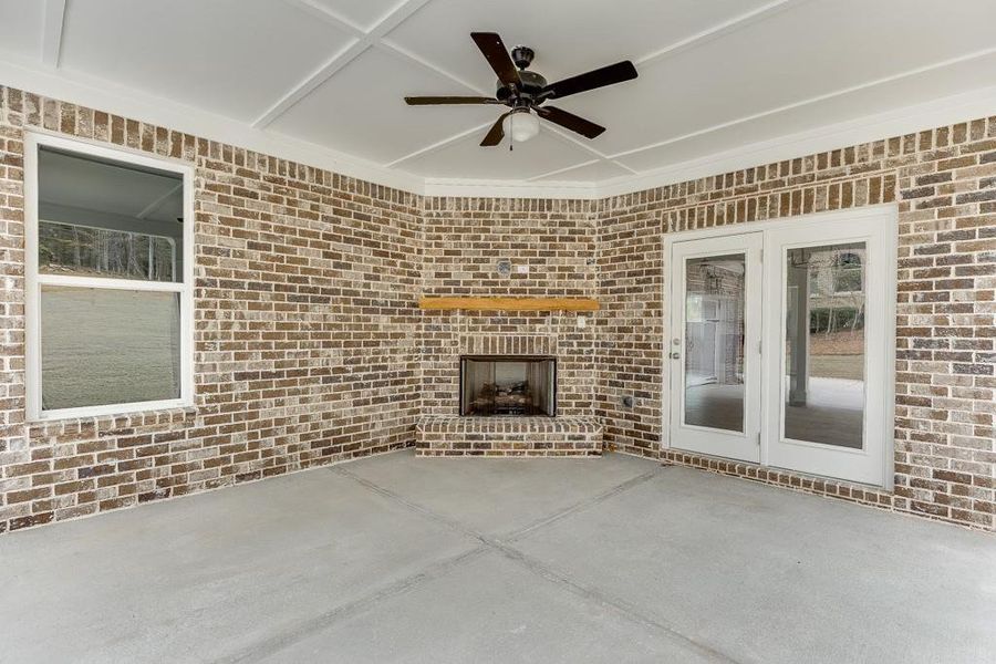 Exterior details and patio area of a home in , Bishop (Image 3). Exterior details and patio area of a home in , Bishop (Image 3).