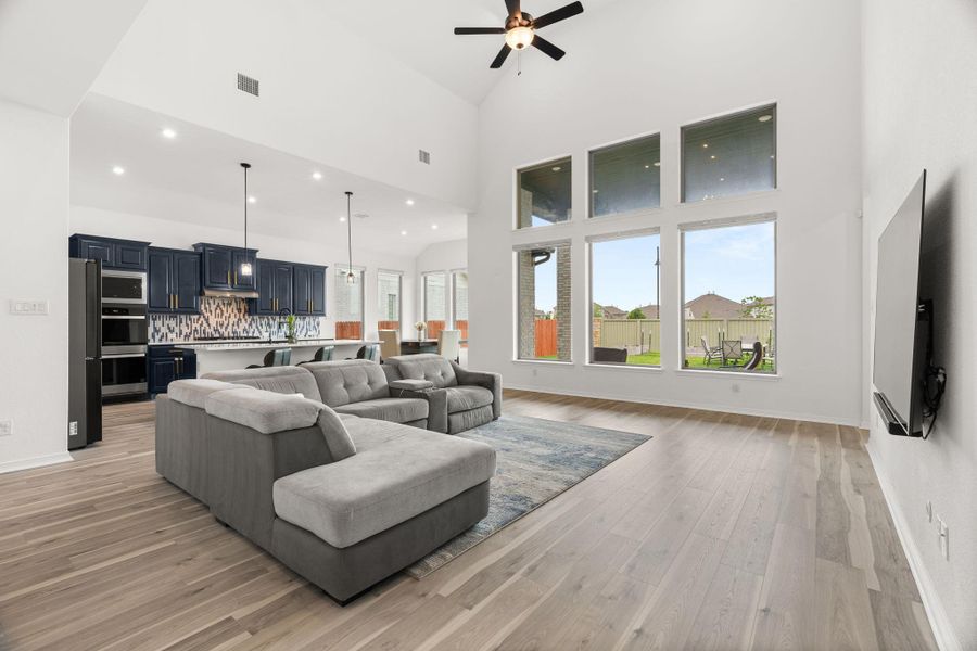 Furnished interior view inside a new home in Santa Rita Ranch, Liberty Hill (Image 9).