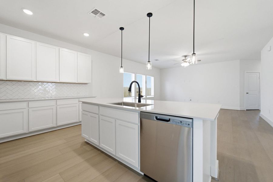 Furnished interior view inside a new home in Sunfield, Buda (Image 15).