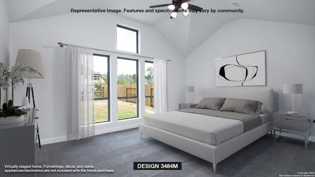 Furnished interior view inside a new home in Hidden Canyon 55', San Antonio (Image 5).