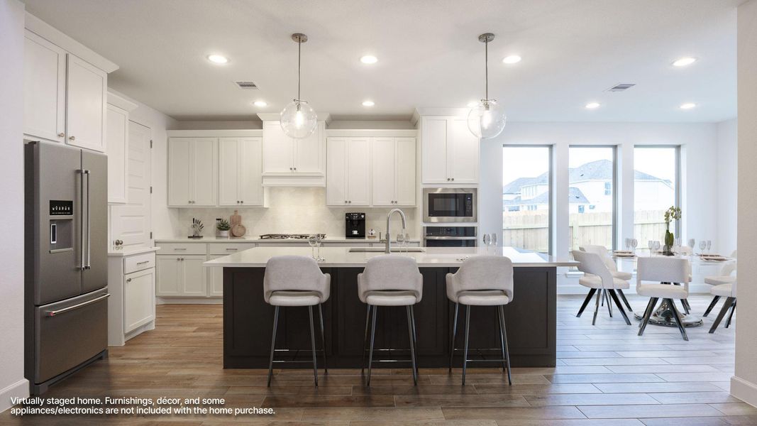 Furnished interior view inside a new home in Parmer Ranch, Georgetown (Image 6).