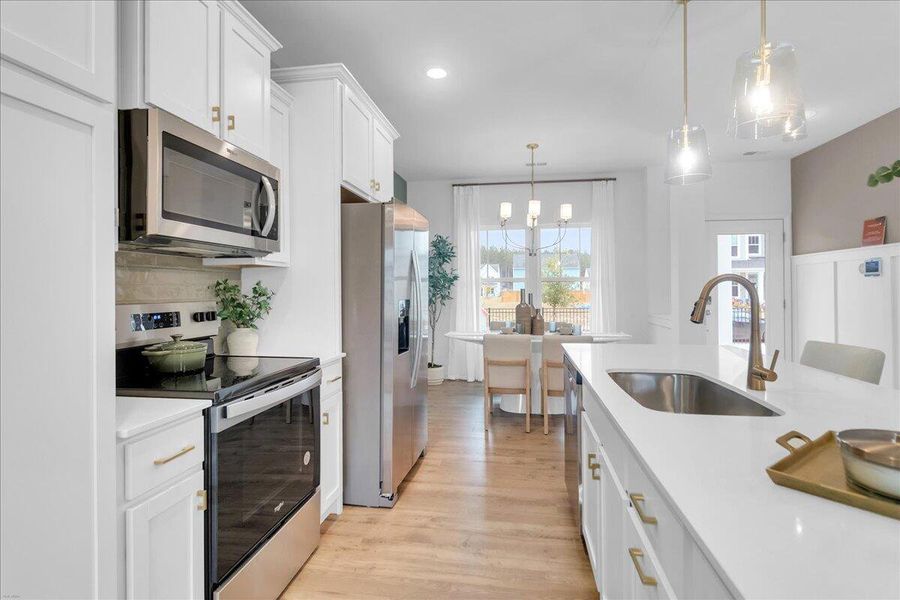 Furnished interior view inside a new home in , Ravenel (Image 21).