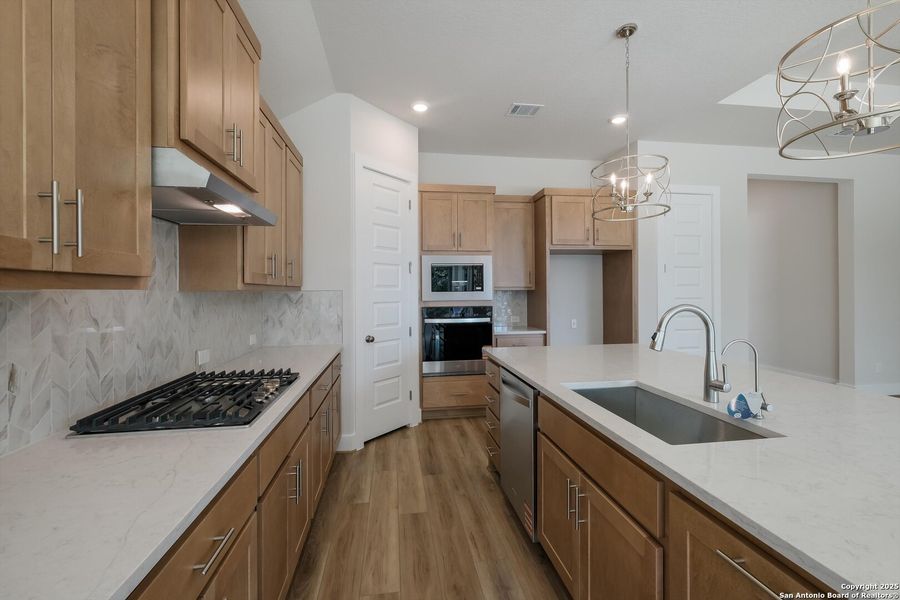 Furnished interior view inside a new home in The Grove at Vintage Oaks, New Braunfels (Image 7).