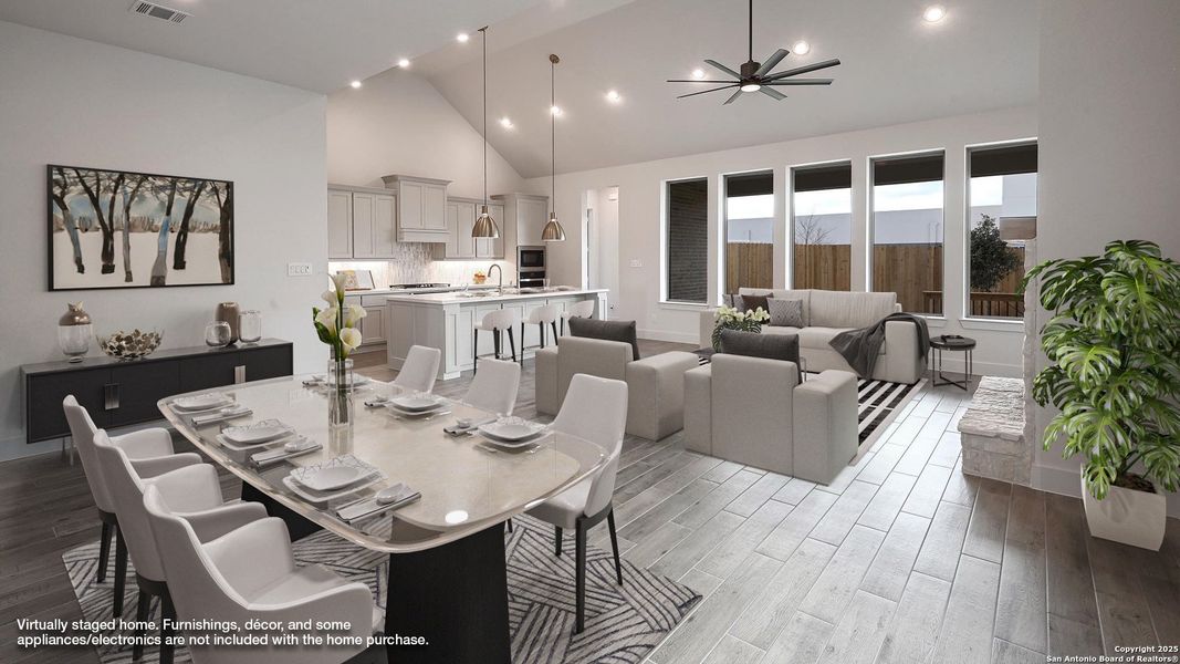 Furnished interior view inside a new home in Cibolo Valley Heights 65', Cibolo (Image 29).