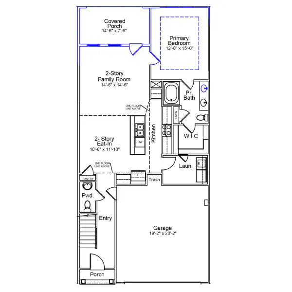 2D floor plan layout of this home in Bally Castle, Murrells Inlet, SC (Image 2).