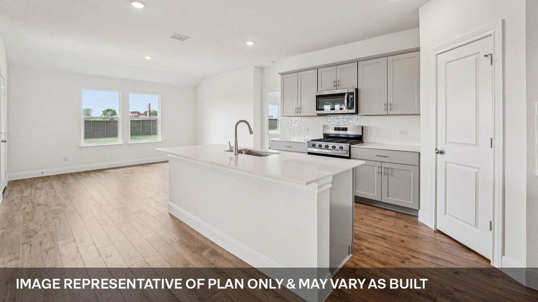 Furnished interior view inside a new home in Railhead, Cedar Creek (Image 9).