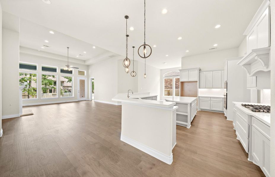 Furnished interior view inside a new home in The Woodlands Hills 65′, Willis (Image 16).