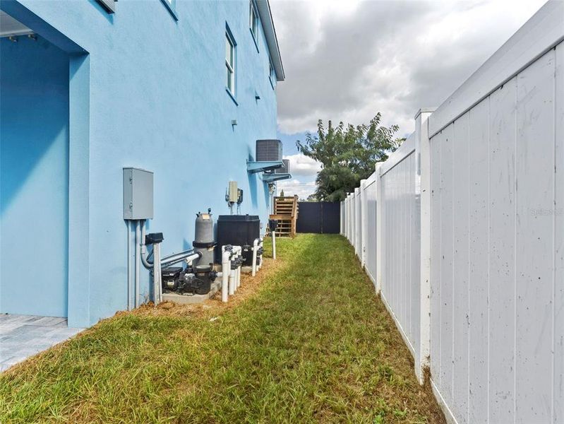 Exterior details and patio area of a home in , Tampa (Image 45). Exterior details and patio area of a home in , Tampa (Image 45).