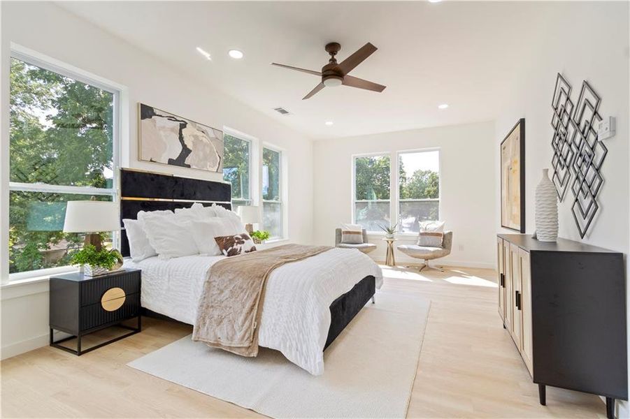Furnished interior view inside a new home in , Atlanta (Image 30).
