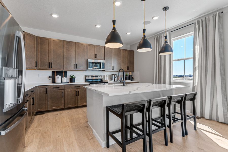 Representative furnished interior of a home built from the Fairmount | A Multi-Gen Home by Taylor Morrison in Macanta City Collection, Castle Rock (Image 17).