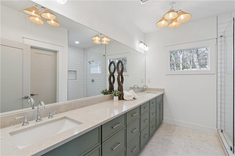 Furnished interior view inside a new home in , Atlanta (Image 27).