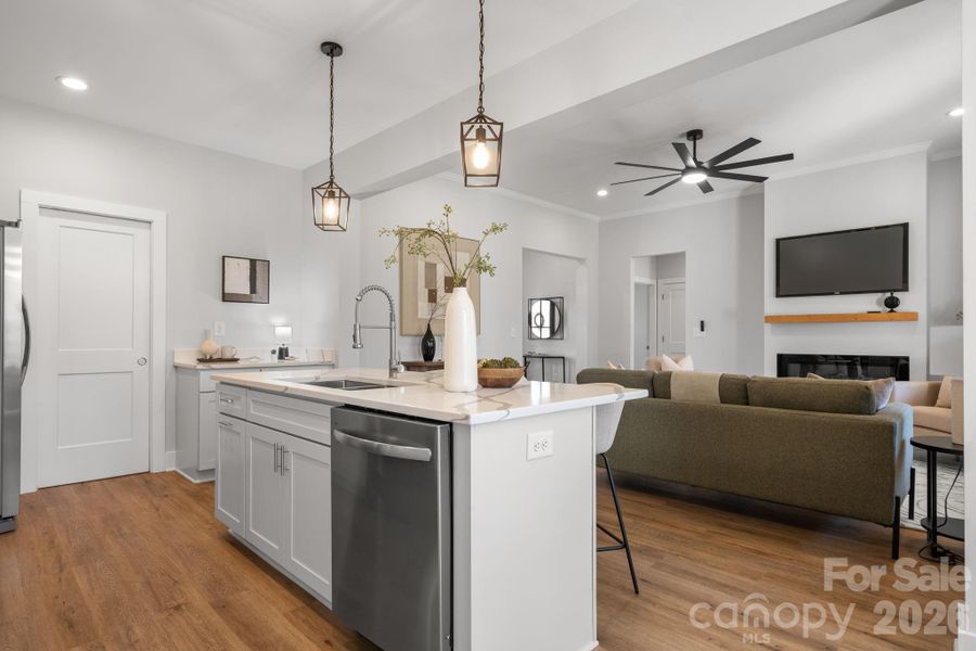 Furnished interior view inside a new home in , Conover (Image 14).