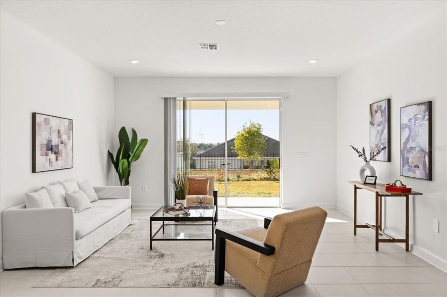 Furnished interior view inside a new home in Dora Parc, Mount Dora (Image 51).
