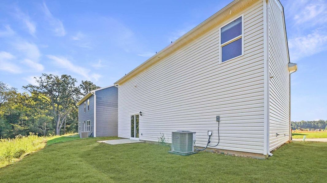 Exterior details and patio area of a home in Johnson Farms, Greeneville (Image 3).