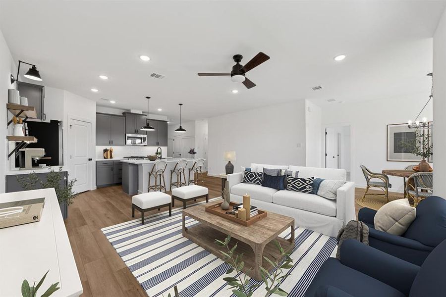 Furnished interior view inside a new home in Rolling Ridge, Van Alstyne (Image 17). Furnished interior view inside a new home in Rolling Ridge, Van Alstyne (Image 17).