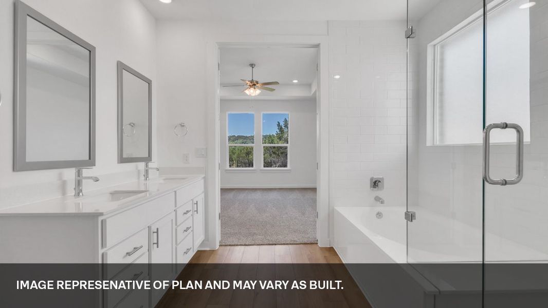 Furnished interior view inside a new home in Rosenbusch Ranch, Leander (Image 11). Furnished interior view inside a new home in Rosenbusch Ranch, Leander (Image 11).