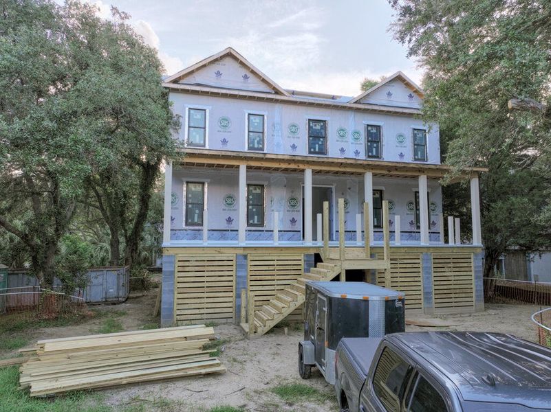 In-progress construction of a new home in , Isle Of Palms, SC (Image 7).