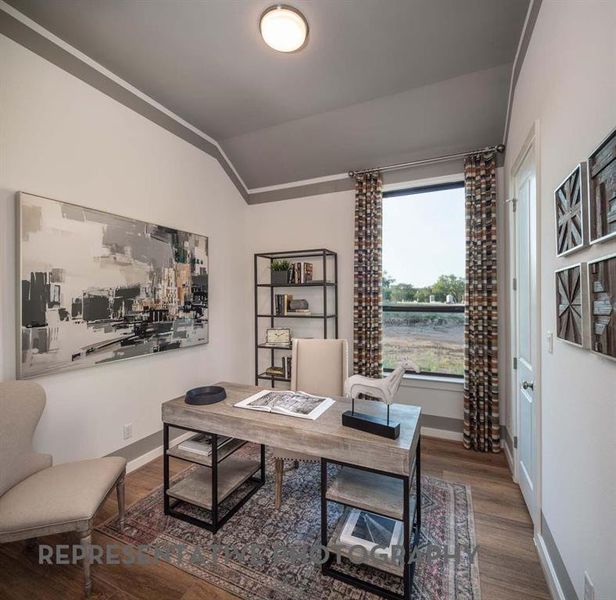 Furnished interior view inside a new home in Wildridge, Oak Point (Image 9).