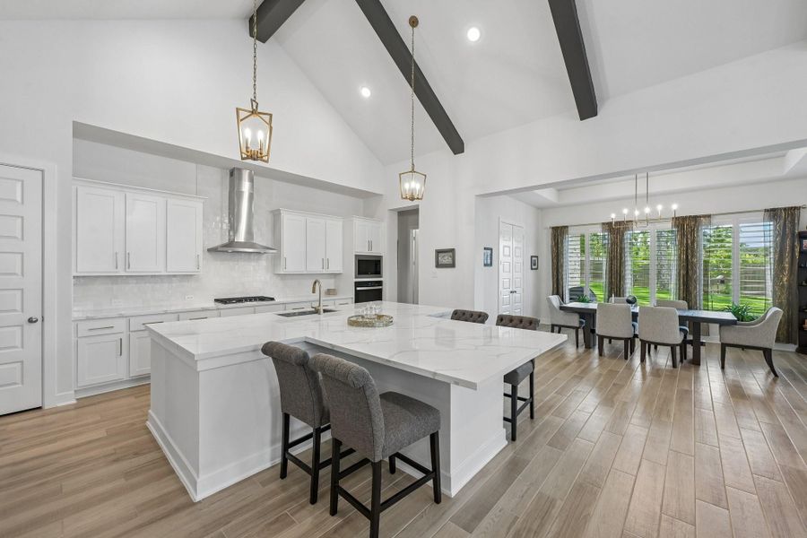 Furnished interior view inside a new home in The Woodlands Hills, Willis (Image 11).