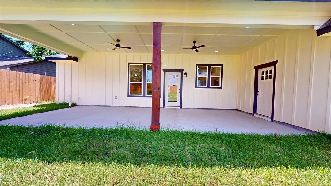 Exterior details and patio area of a home in , Montgomery (Image 3). Exterior details and patio area of a home in , Montgomery (Image 3).