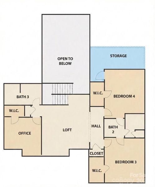 Second Level Floor Plan