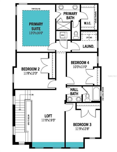 2D floor plan layout of this home in Celebration - Island Village, Celebration, FL (Image 5). 2D floor plan layout of this home in Celebration - Island Village, Celebration, FL (Image 5).