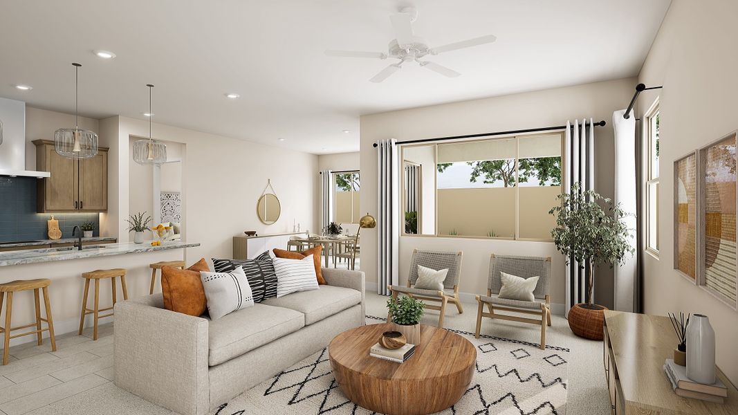 Furnished interior view inside a new home in Soleo, San Tan Valley (Image 9).