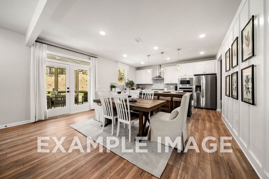 Representative furnished interior of a home built from the The Hickory B by Davidson Homes LLC in Cedar Farms, Winder (Image 14).