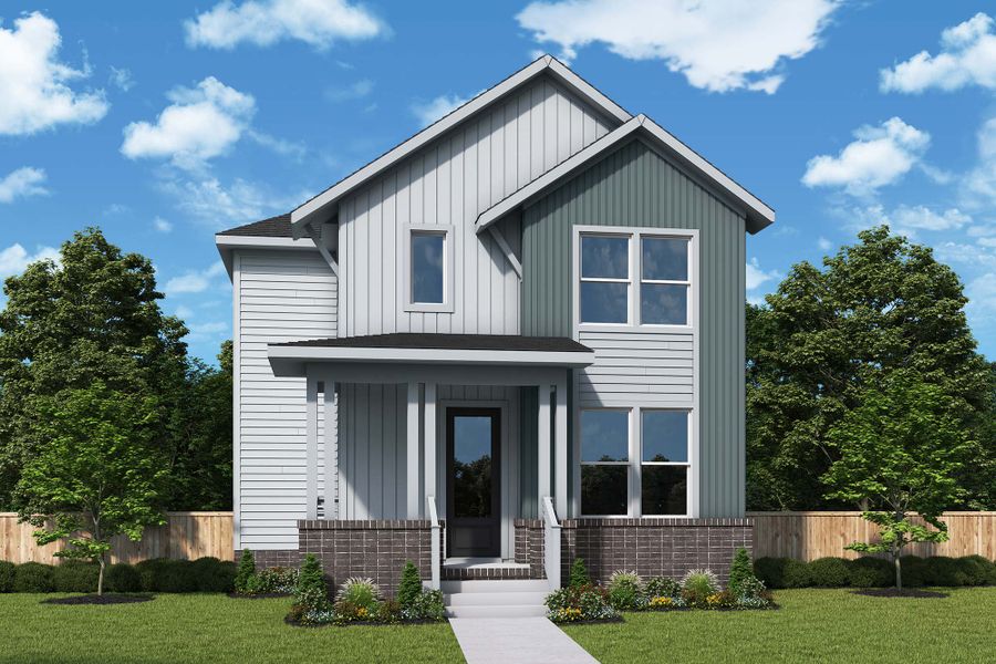 Representative exterior photo of a completed home built from the The Simpson by David Weekley Homes in NoVi Chatham Park - The Garden Collection, Pittsboro, NC (Image 2). Representative exterior photo of a completed home built from the The Simpson by David Weekley Homes in NoVi Chatham Park - The Garden Collection, Pittsboro, NC (Image 2).