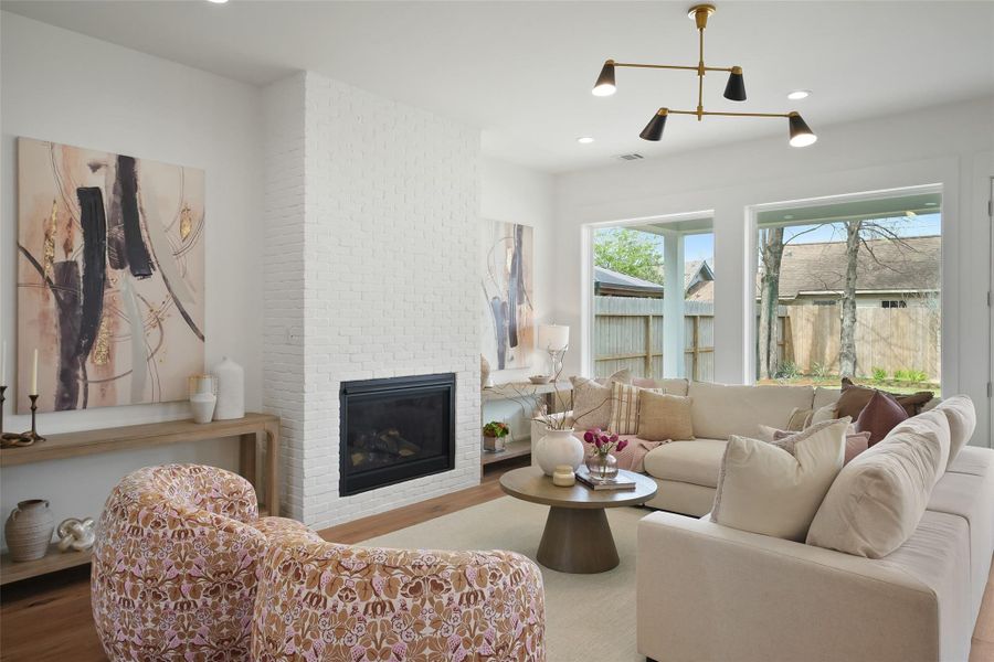 Furnished interior view inside a new home in , Houston (Image 19).