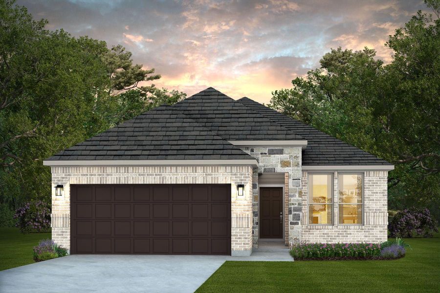 Representative exterior photo of a completed home built from the Blanca by Pulte Homes in Bison Ridge, San Antonio, TX (Image 2). Representative exterior photo of a completed home built from the Blanca by Pulte Homes in Bison Ridge, San Antonio, TX (Image 2).