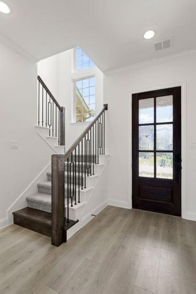 Spacious, unfurnished interior of a new home in Cambridge Crossing, Celina (Image 37). Spacious, unfurnished interior of a new home in Cambridge Crossing, Celina (Image 37).