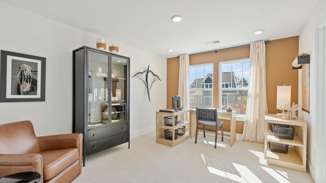 Representative furnished interior of a home built from the Finley by DRB Homes in Woodglen, Piedmont (Image 12).