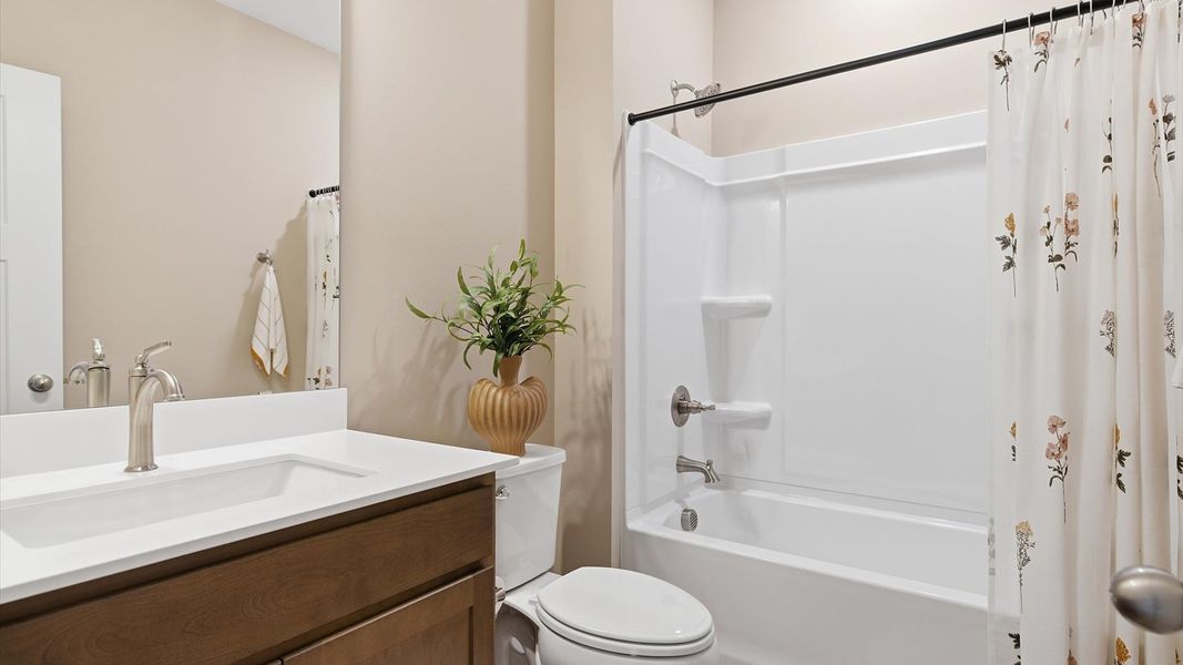 Representative furnished interior of a home built from the Cooper 3 by DRB Homes in Pelham Crossing Single Family Homes, Greenville (Image 33).